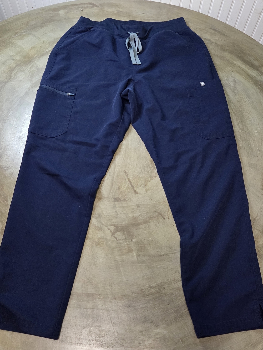 Women's Navy Drawstring Scrub Pants
